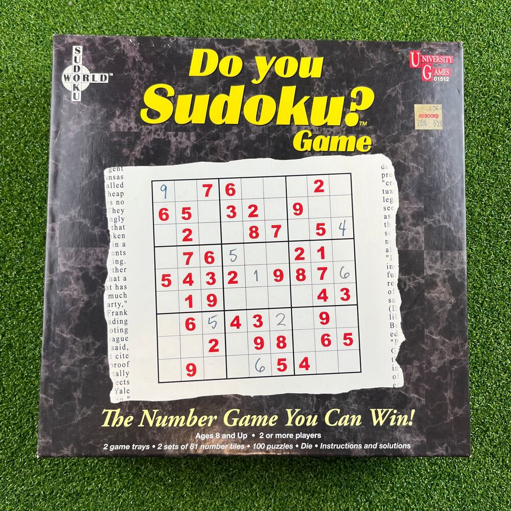 University Games Do You Know Sudoku Number Game 100 Puzzles